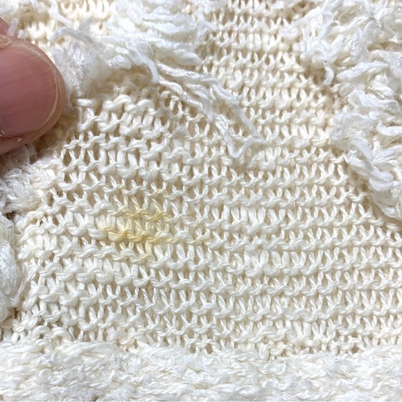 Anthropology MOTH Cream White Knitted Sweater Size Small - Picture 5 of 11